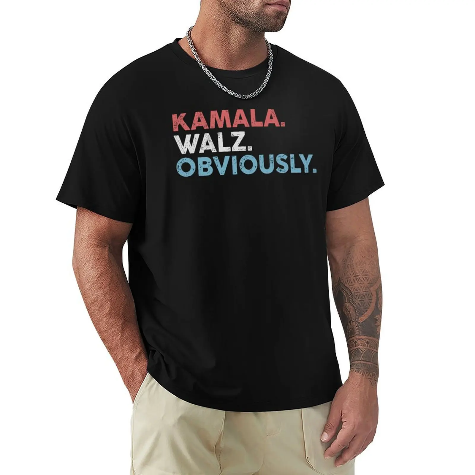 

Kamala Harris Walz Obviously T-Shirt T-shirts man man clothes Louboutins cotton man t-shirts mens t shirts pack
