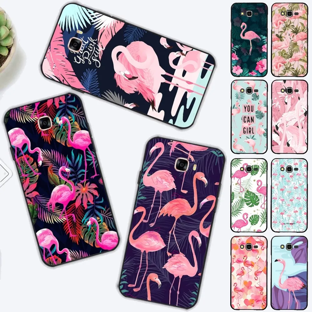 Fashion Flamingo Phone Case For Samsung J 7 Plus 7core J7 Neo J6 Plus Prime J6 J4 J5 Mobile Cover