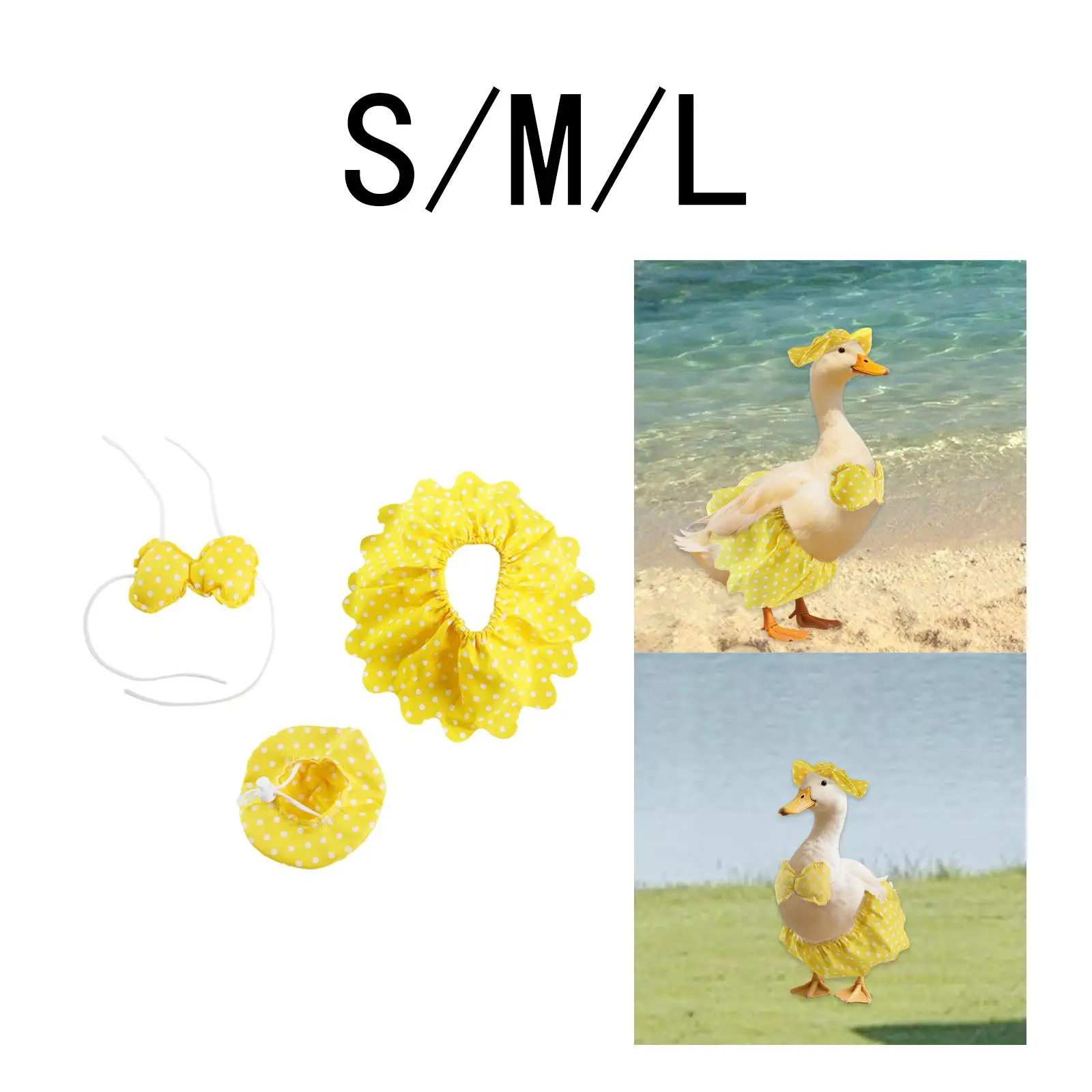 

3 Pieces Porch Goose Summer Outfit Goose Clothes Goose Statue Clothing with