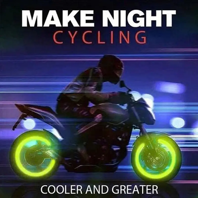Glow In The Dark Tire Valve Caps Dustproof Easy Install Multicolor Fit for Cars Motorcycles Mountain Bikes