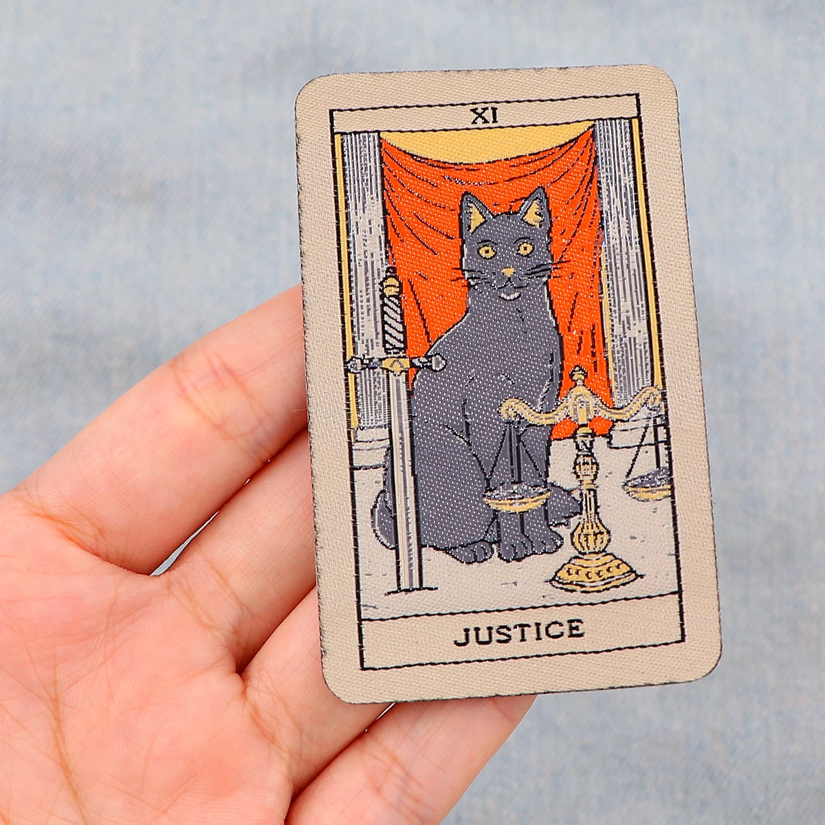 Tarot Black Cat Patch Geborduurde Patches Voor Kleding Diy Iron Patches Voor Kleding Maan Patches Op Kleding Naaien