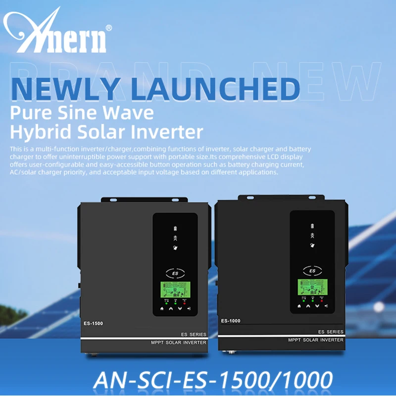 1KW 1.5KW Hybrid Solar inverter 12V 220V Pure Sine Wave Hybrid inverter MPPT 80A Solar Charge Controller Max PV 150VDC