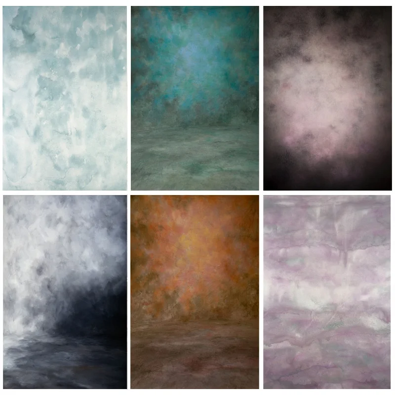 

SHENGYONGBAO Art Fabric Vintage Hand Painted Photography Backdrops Props Texture Portrait Photo Studio Background LCJDX-12