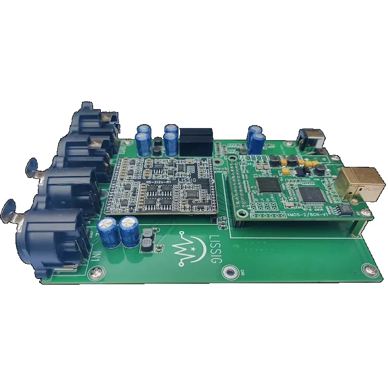 USB ASIO Sound Card Acquisition Card XMOS 2-channel Recording Playback Indicator Measurement ES9018 ES9822