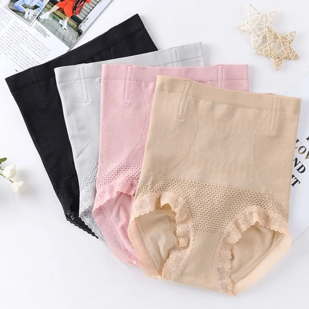 

High Waist Lace Slimming Shapewear Seamless Shapers Body Shaping Briefs Belly Contracting Tummy Control Underwear Gift