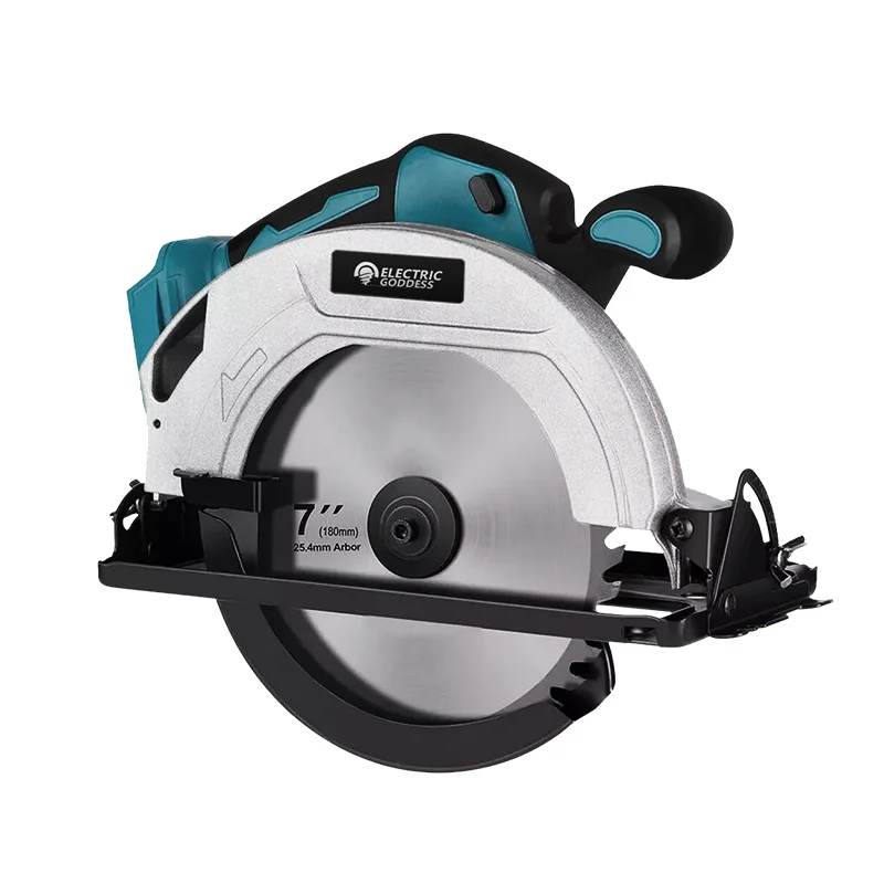 7-inch Cordless Circular Saw 5000rpm Brushless Woodworking Saw 45-degree Cut Adjustment Circular Saw For Makita 18v Battery