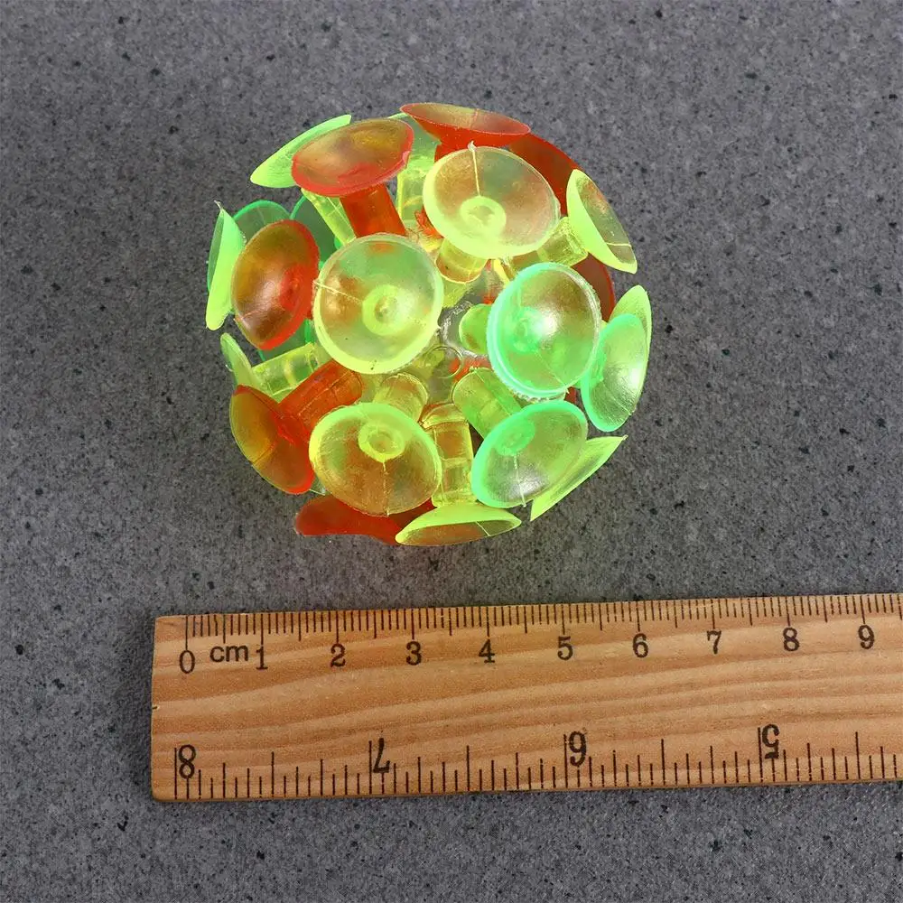 Fidget Toy Multicolored Party Toy for Children for Kids Sucker Ball Suction Toy Suction Cup Ball Stick Ball