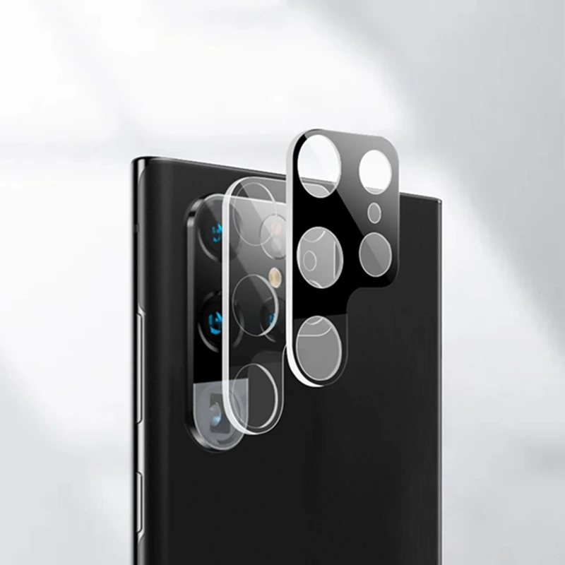 3D Curved Camera Lens Protector Glass For Samsung S24 Ultra S24 Plus Lens Full Cover Film For Galaxy S23 S22Ultra Ring