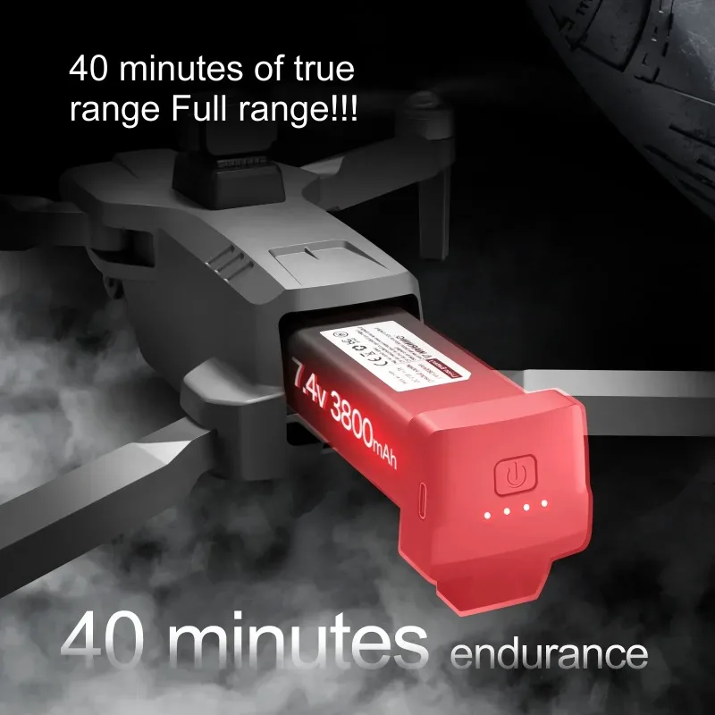 S155 ProMax Drone Battery 7.4V 3800mAh 40min Long Life for S155 Max Dron Spare Battery S155 Accessories Parts