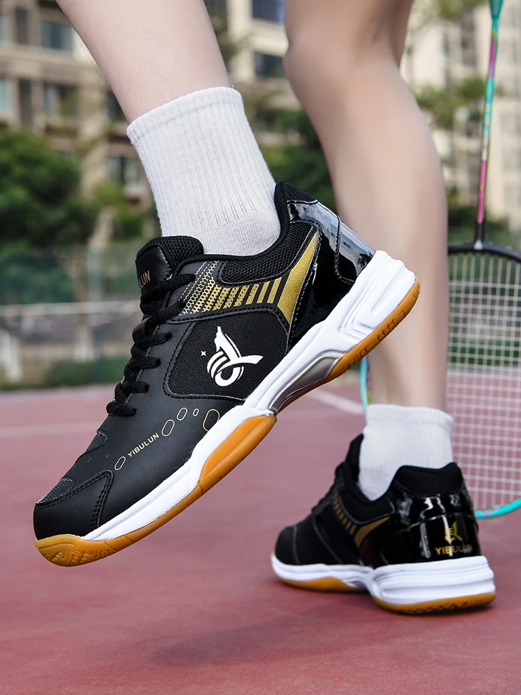Herren-Badmintonschuhe, Multisport-Indoor-Sneaker, rutschfest, stoßdämpfend, atmungsaktiv, für Tischtennis- und Volleyballtraining – Detail 3