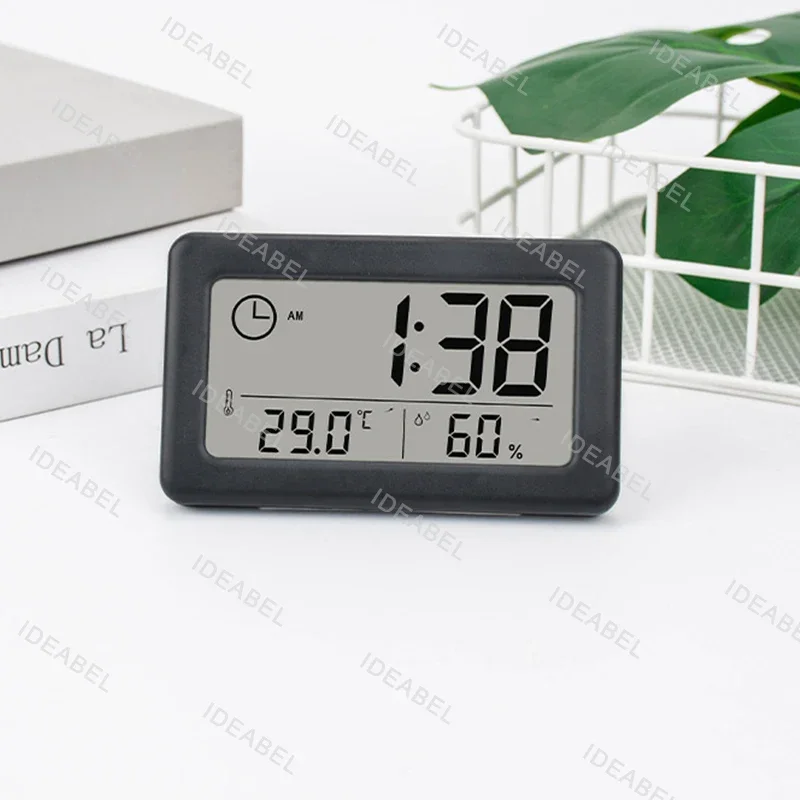 Monitor Alarm Clock Temperature and Multifunctional Table LCD Hygrometer Electronic Humidity Thermometer Home. Digital Wall