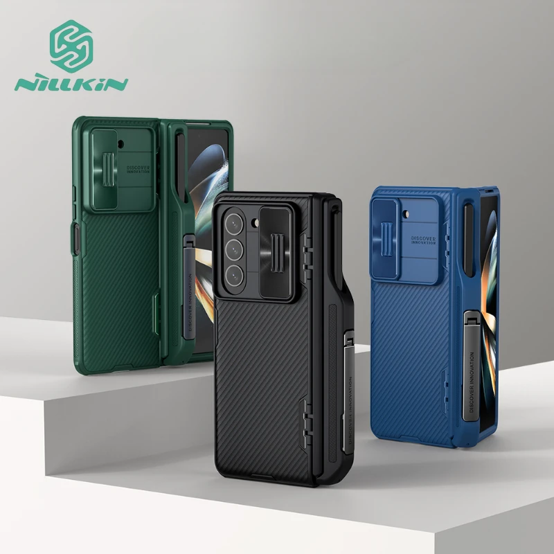 

For Samsung Galaxy Z Fold 5 5G Case Nillkin Camshield Slide Camera Case For S-Pen Holder Cover For Samsung Galaxy Z Fold 5 Case