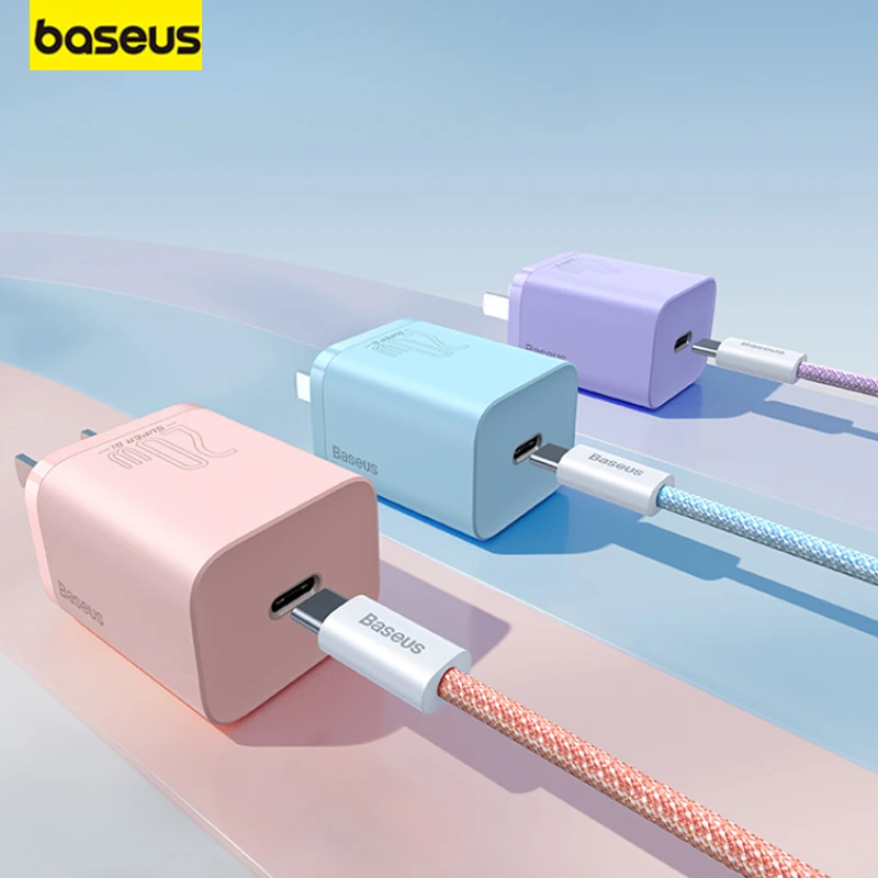 Baseus Super Si Super Silicon Fast Charging Charger PD20W Data Cable and Chargers Package Typec Plug for iPhone14Promax iPad