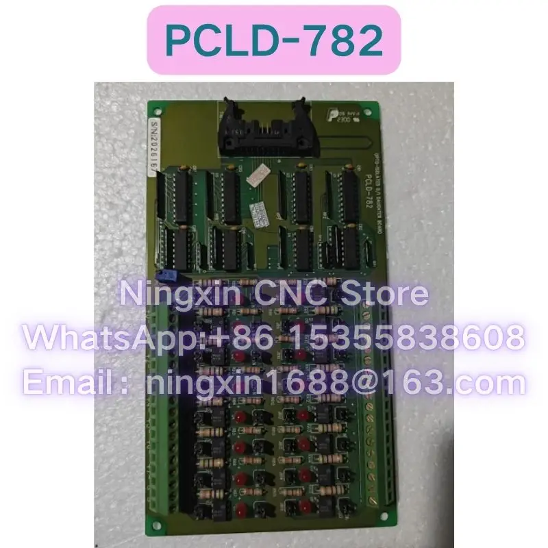 Second-hand PCLD-782 16 way optocoupler isolation input terminal board Functional test OK Fast delivery