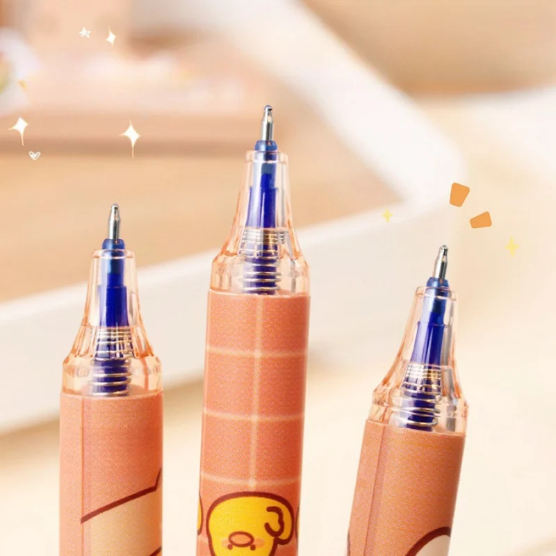 Student Blue Erasable Gel Pen Side Press Good-looking CartoonSTBrush Pen Hot Erasable Crystal Blue Color Erasable Pen image 4