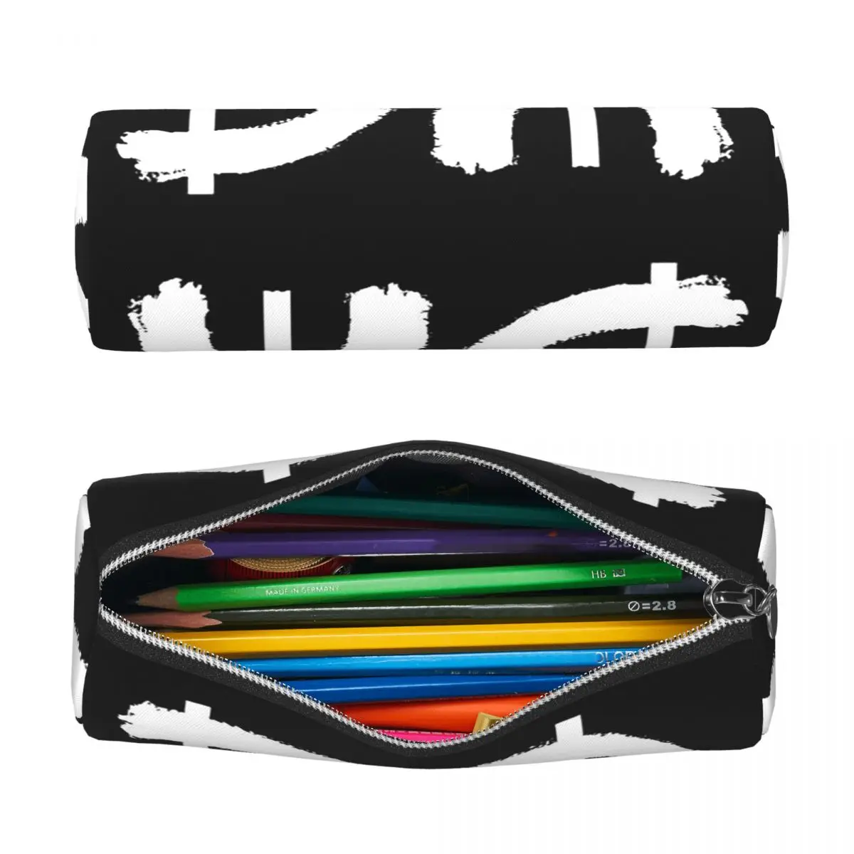 Electronic Rock Depeche Cool Mode Pencil Case for Studen School Cylinder Pen Box Pencil Bag Pencil Pouch
