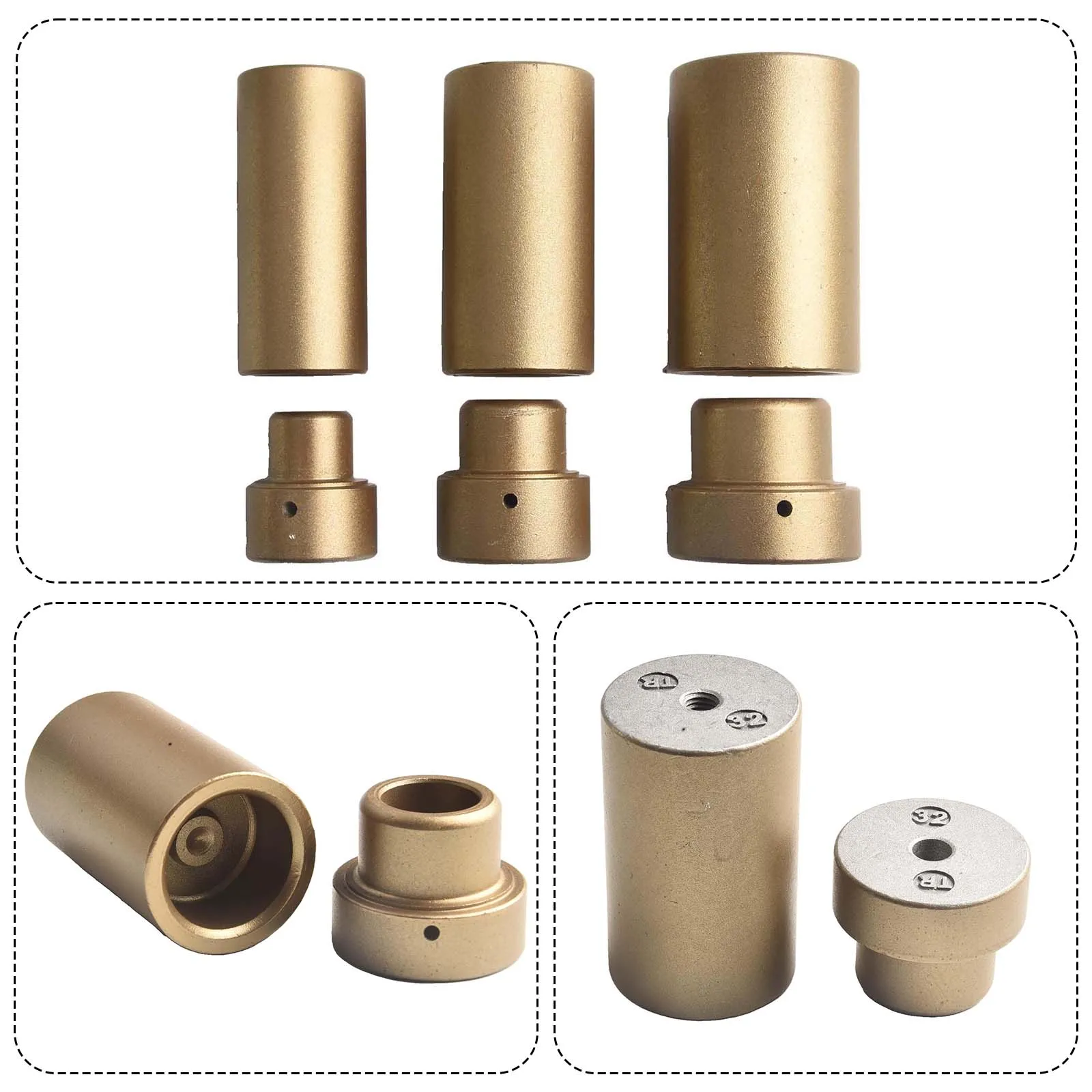 

Thickened PPR Pipe Welding Die Head for Hot Melt Welder Suitable for 20/25/32mm Tubes Includes 3 Dies and Accessories
