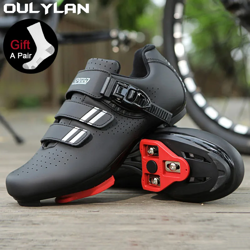 

Oulylan Men's Cycling Shoes, Road Bike Lock Shoes, Indoor & Outdoor Road Bike Training Shoes, Road Bike