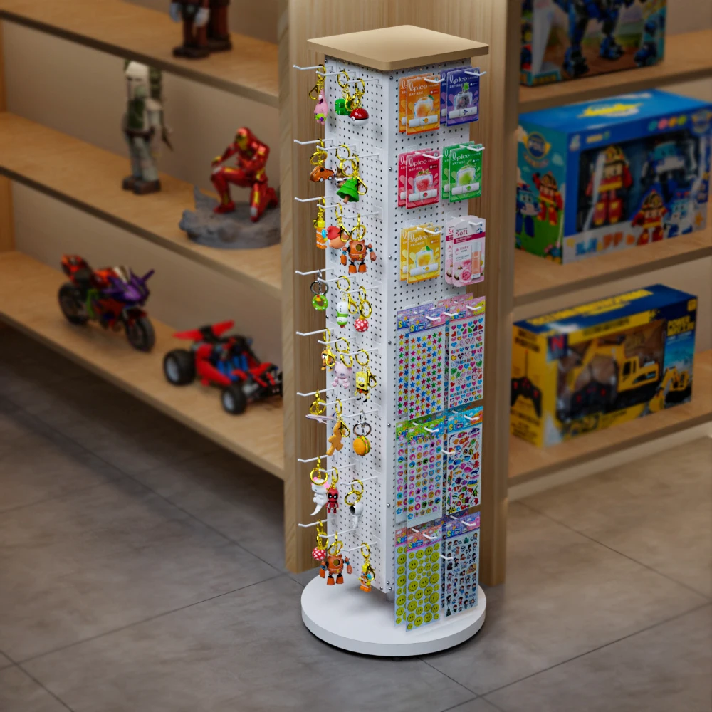 

Socks Shelf Holes Board Floor-to-Floor Display Shelf Lip Balm Stationery Store Jewelry Keychain Sticker Hook Rotation