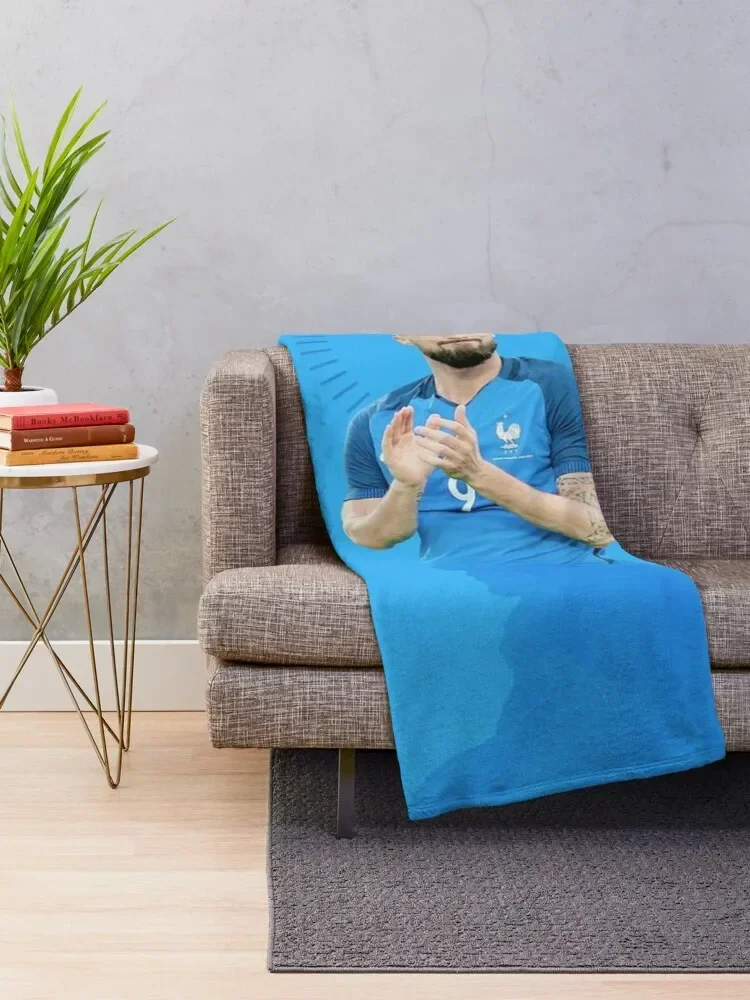 Olivier Giroud Throw Blanket Custom Bed Fashionable Baby Sofas Blankets