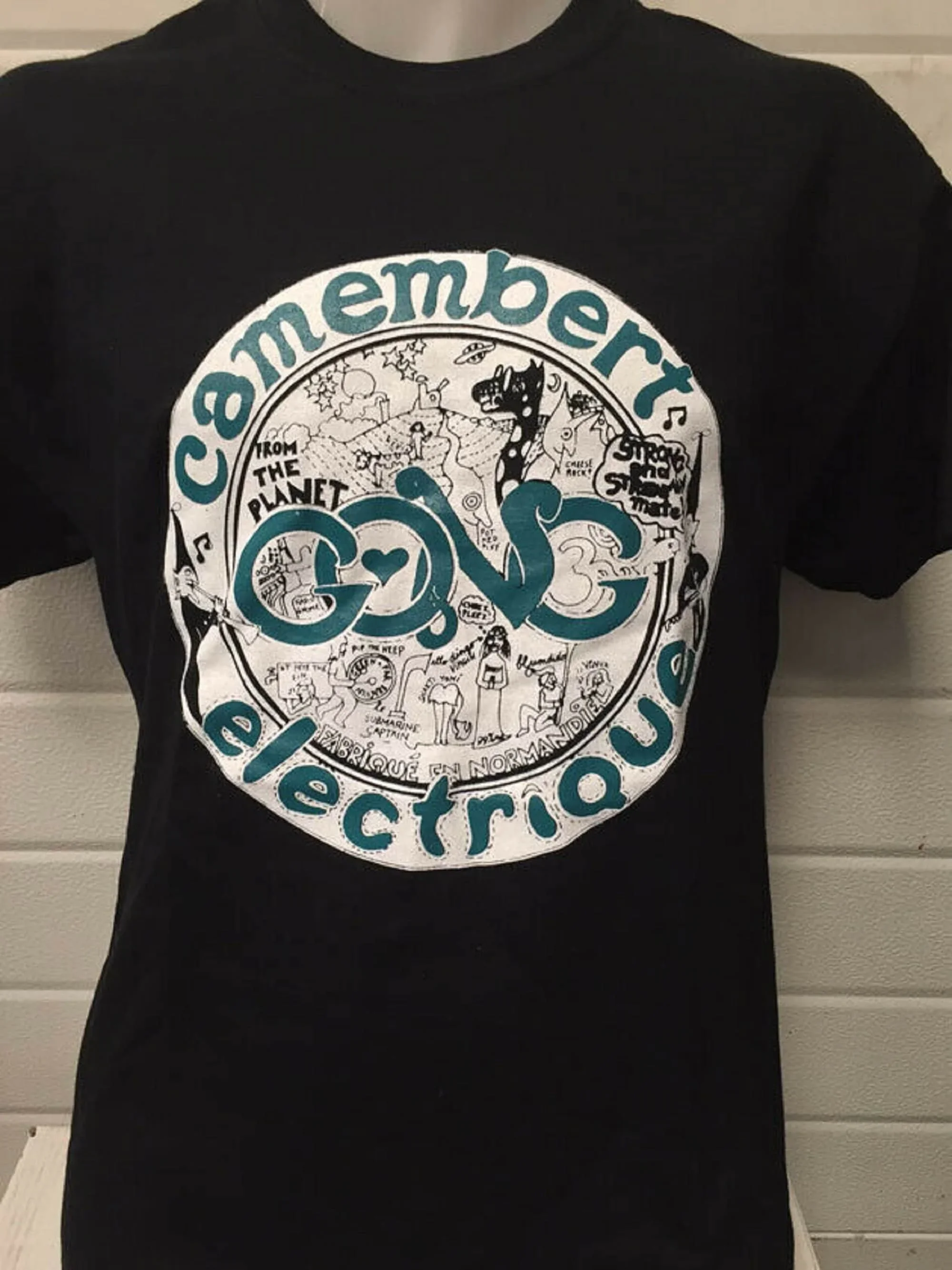 تي شيرت Gong Camembert Electrique التقدمي لموسيقى الروك #1