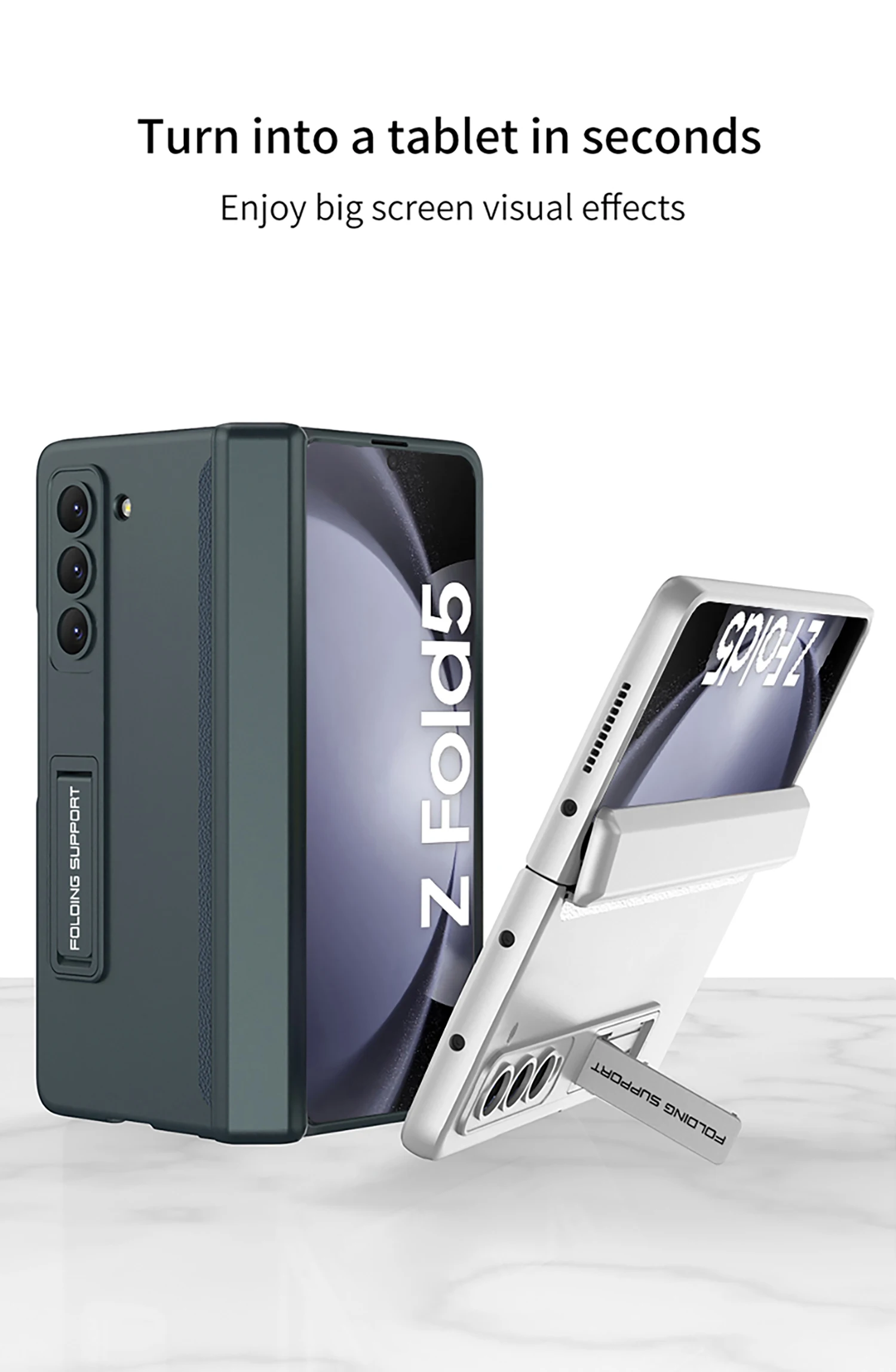 GKK Original Hülle für Samsung Galaxy Z Fold 8 Ultra 7 6 5 Hülle Magnetisches Scharnier Panzerung Stoßfest Matt Harte PC-Abdeckung für Z Fold 4 – Detail 13