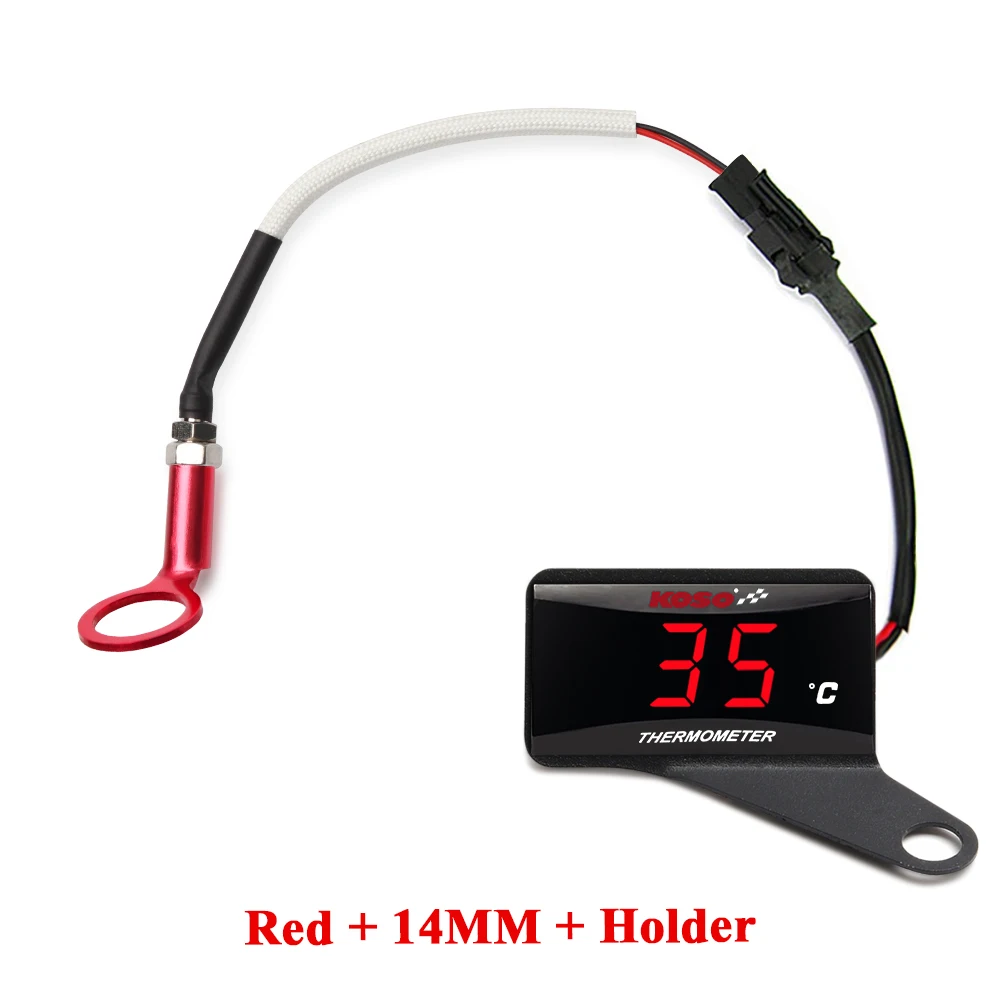 KOSO Zylinderkopf Temperaturanzeige Motorrad LCD Digitaler Bildschirm Sensor SAMCI Universal Zylinder Temperaturanzeige ﻿
