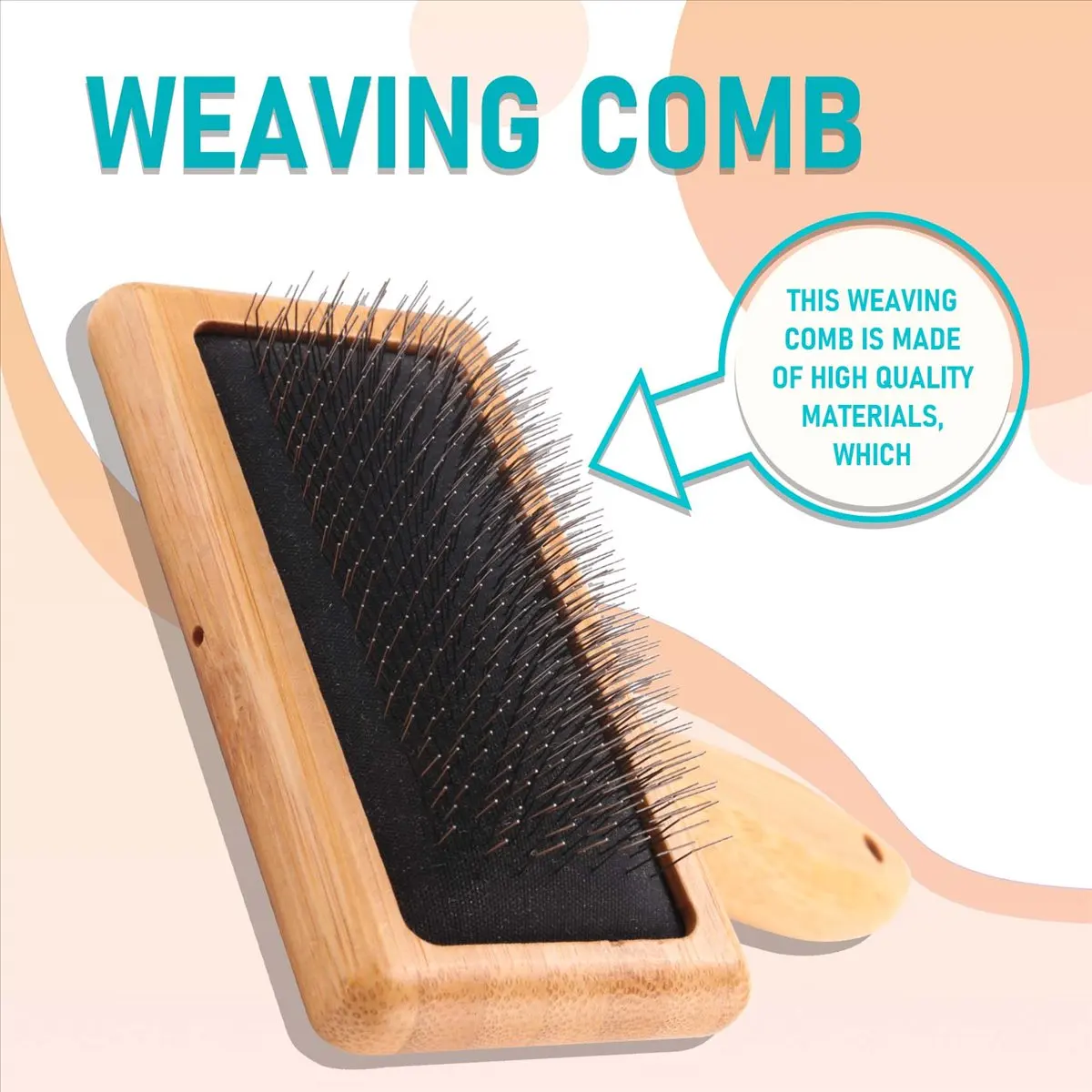 (AIMA) Macrame Brush Tapestry Weaving Comb Tool Macrame Fringe Weaving Knitting Accessories DIY Braided Open Knot