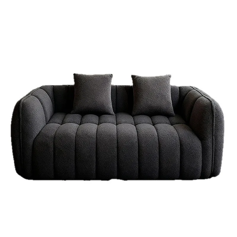 

French retro cream wind pumpkin sofa vacuum compression home living room designer fabric leisure lazy sofa