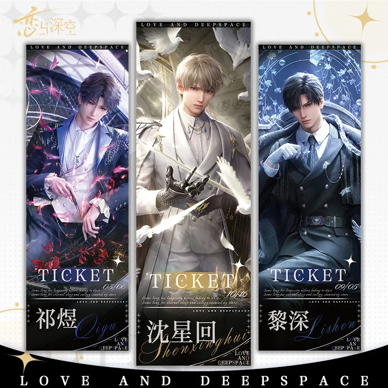 

Zayne Xavier Bookmarks Anime Love and Deepspace Bookmark Book Page Marker Creative Stationery Supplie Cartoon Photo Tarot Cards