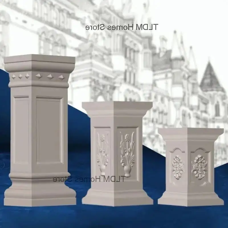Villa Plastic Column Pier Mold Roman Square Column Model Balcony Outdoor Garden Gate Self-made Concrete Pier Mold Template
