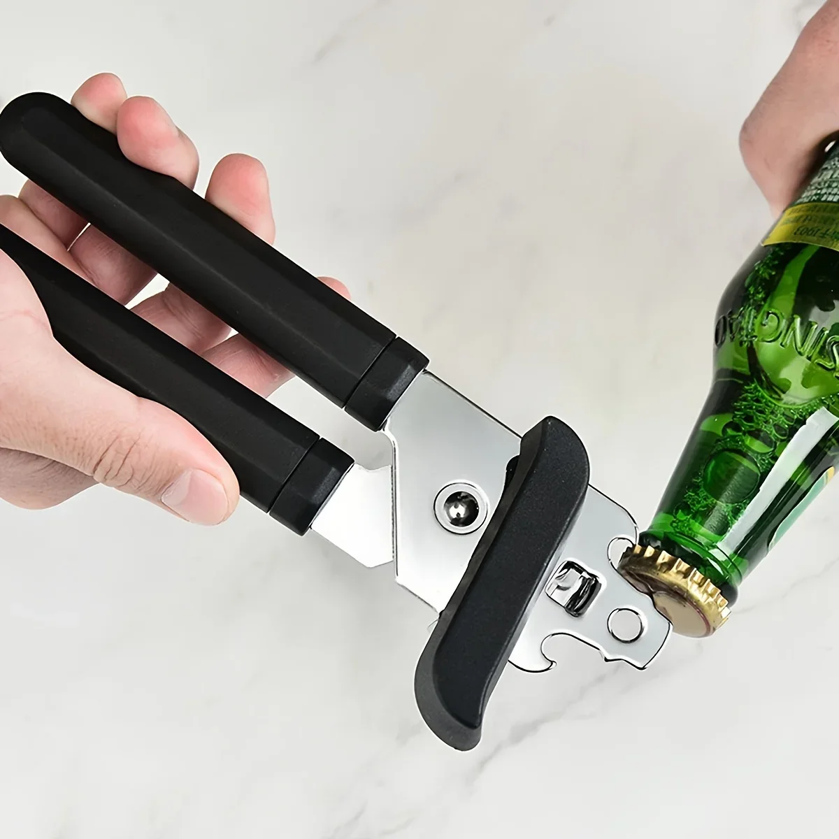 Professional Tin Manual Can Opener Multifunctional Stainless Steel Beer Grip Opener Side Cut Cans Bottle Opener Kitchen Gadgets