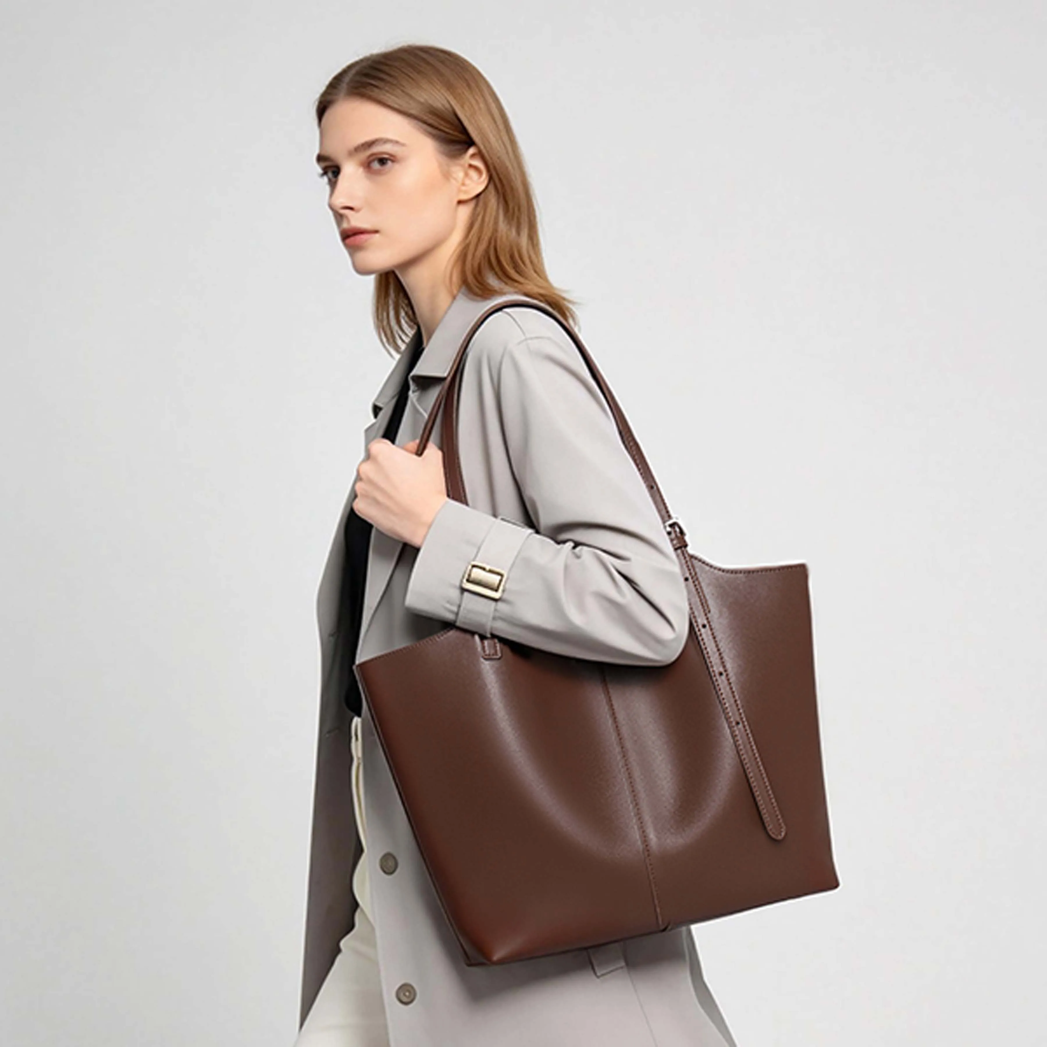 

Французская нишевая большая сумка для женщин 2026: Новая модная женская сумка-тоут большой вместимости, сумка через плечо, дамская сумка