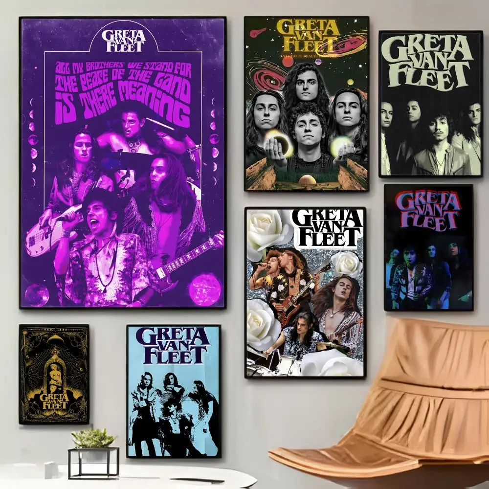 band rock G-Greta Van Fleet Poster Premium Living Space Decorative Art & Stylish Home Decor