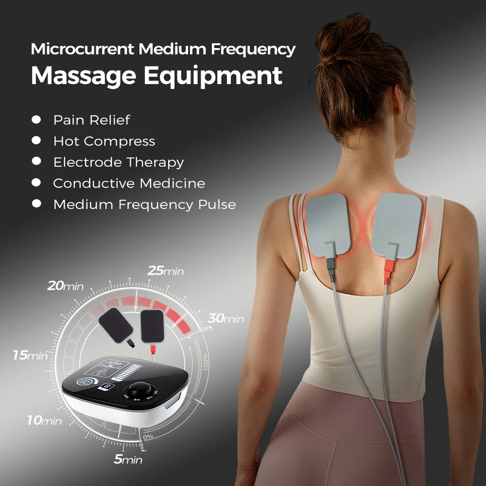 Biomagnetic Treatment Machine Kneading Shiatsu Massage for Medium Frequency Physiotherapy Equipments Cervical Spine Device
