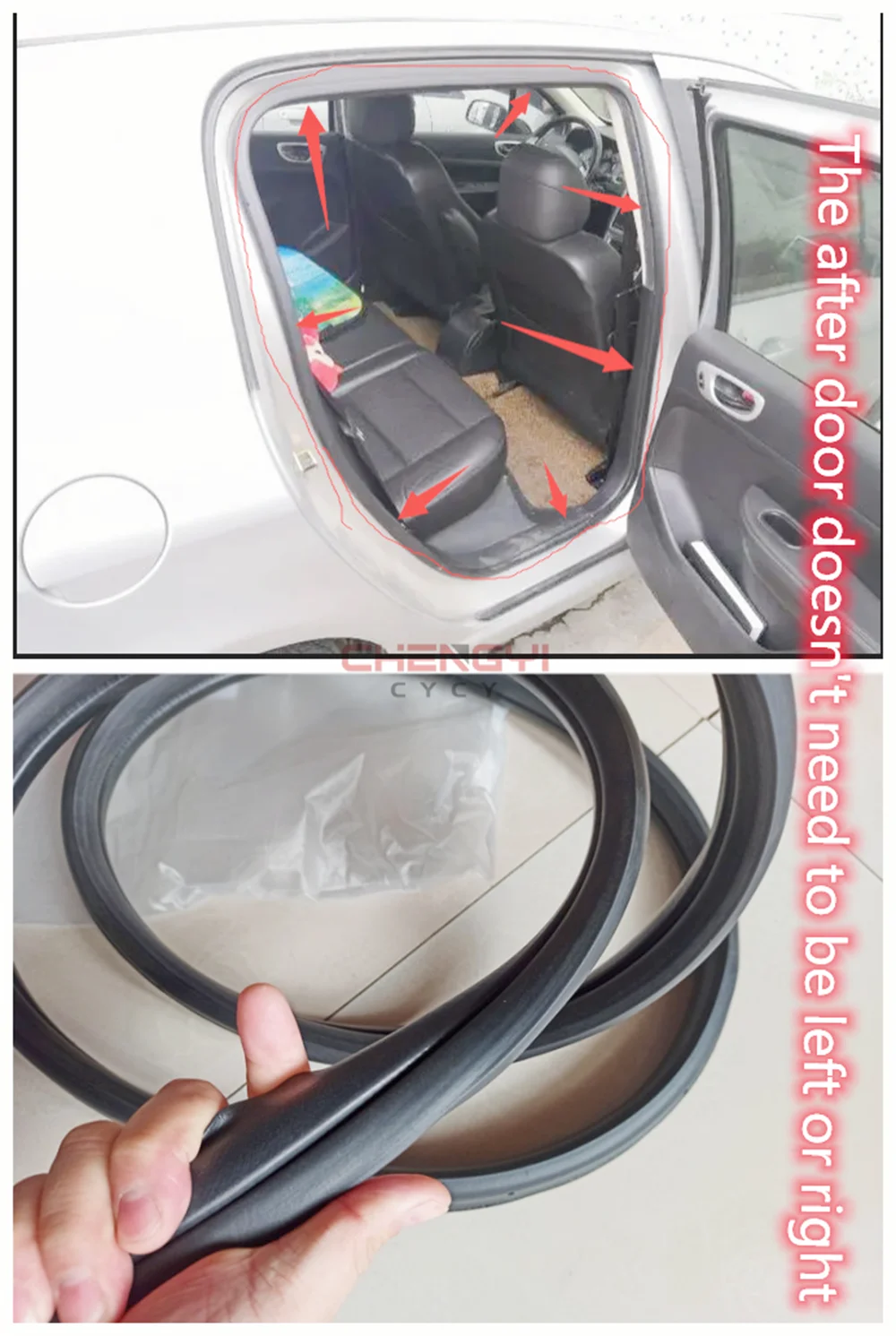 Paire De Bandes D'Étanchéité De Seuil De Porte Pour Peugeot 307 CC Cabriolet (2003-2009) - Joints Droite Et Gauche