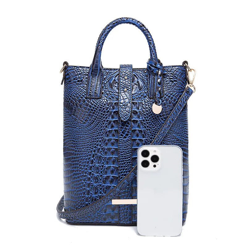 XMESSUN New Crocodile Pattern Handbag for Women Designer Fashion High Quality Ladies Casual Fluffy Shoulder Crossbody Tote Bag