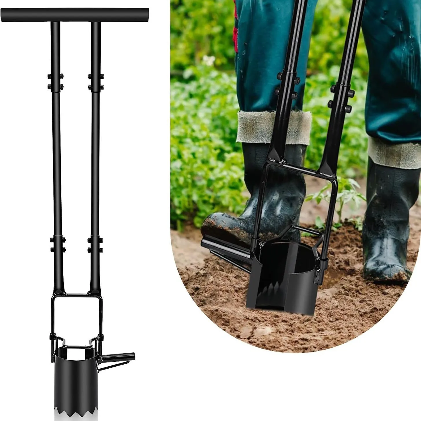 Planting Seedling Planter Gardening Tool Seedling Vegetable Corn Transplanter Device and Supplement Seedlings Soil Sampler Punch