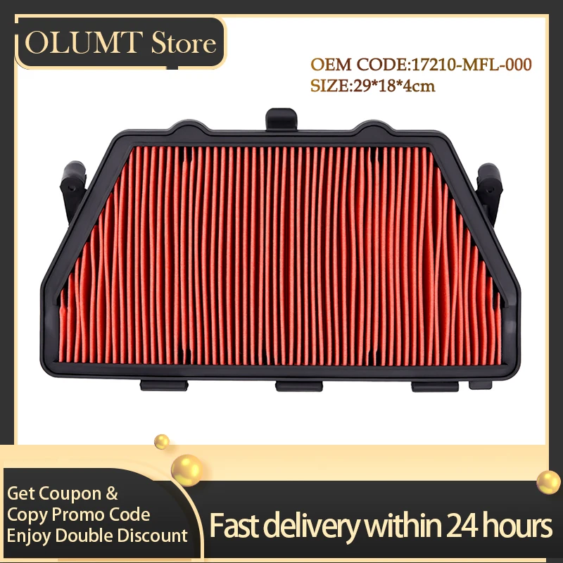 

Road Passion Motorcycle Accessories Air Filter Cleaner For HONDA CBR1000 CBR 1000 RR-8 RR-E RA-A SP-G Fireblade 17210-MFL-000