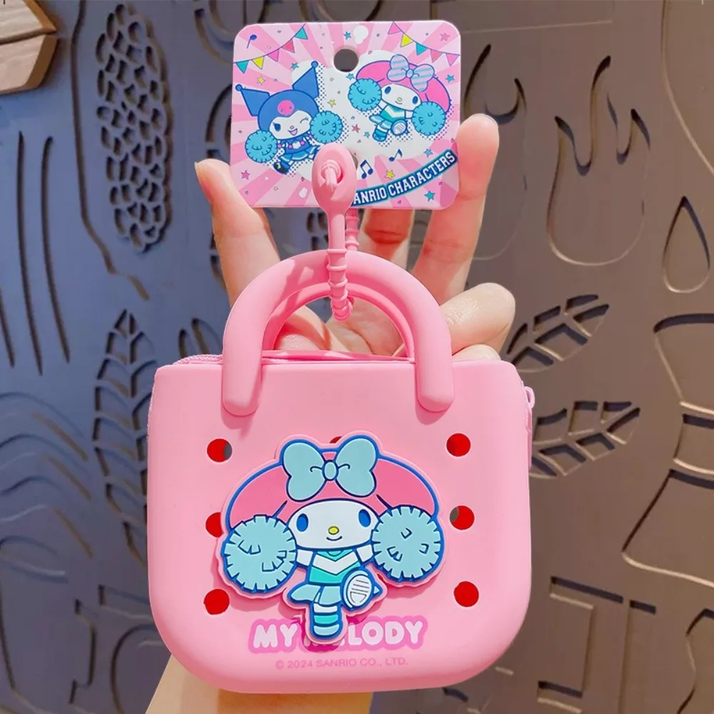 Genuine Sanrio Kitty Kuromi Melody Cartoon Bracelet Keychain Wallet Earphone Bag Pendant Charm Phone Anti-lost Wrist Strap Chain view 2