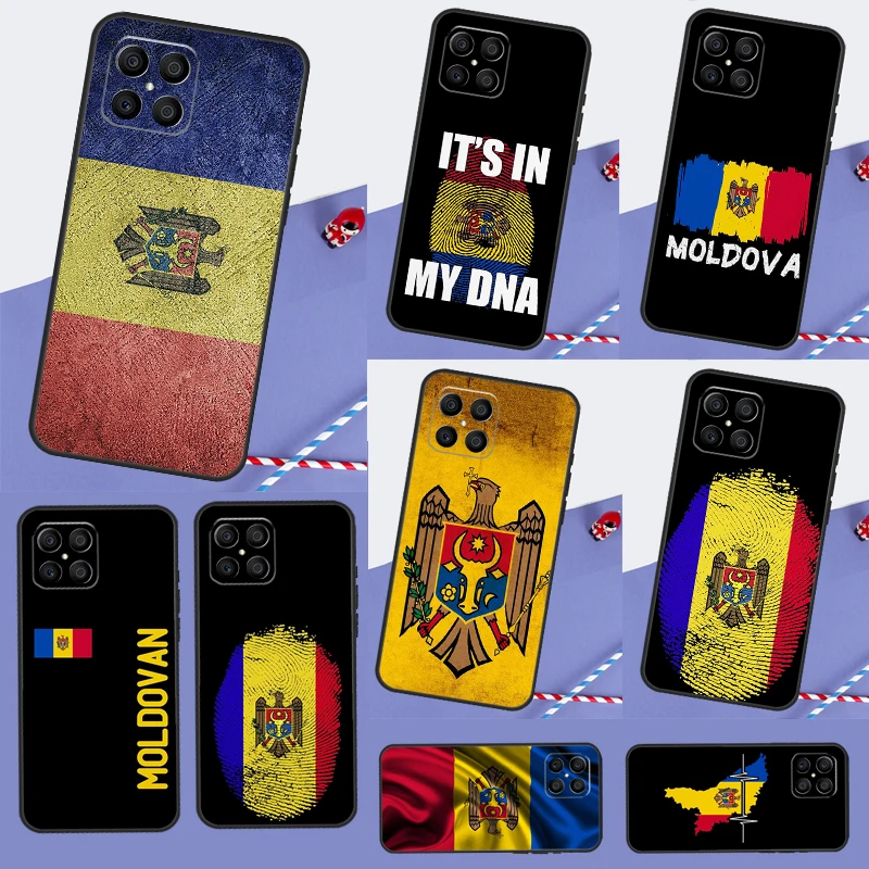 Moldova Flag Moldavians Case For Huawei Honor 50 70 X7 X8 X9 P20 P30 P40 Lite P50 Pro Nova 5T P Smart 2021 Cover