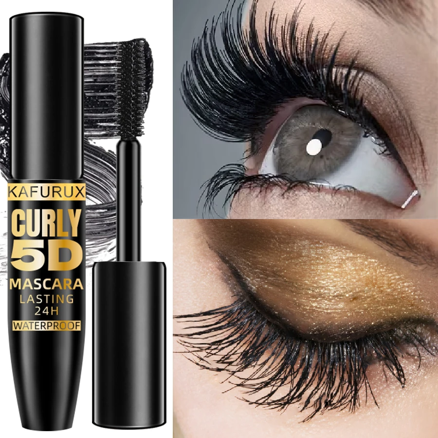 Mascara noir 5D imperméable, Extension de cils, en Fiber de soie épaisse, maquillage féminin, outils cosmétiques pour les yeux, cadeaux