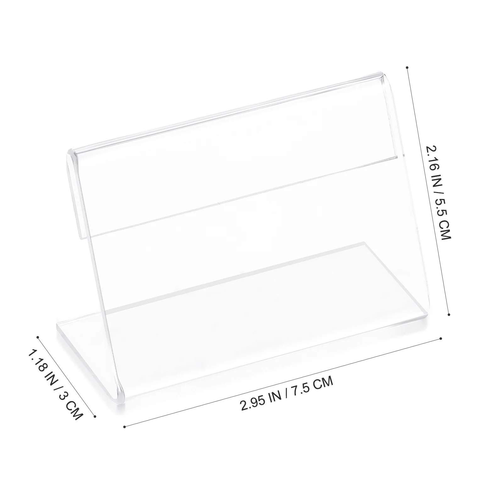 25Pcs Transparent Acrylic Sign Holders Table Display Stands Safe Reusable Exquisite Craftsmanship Easy Access