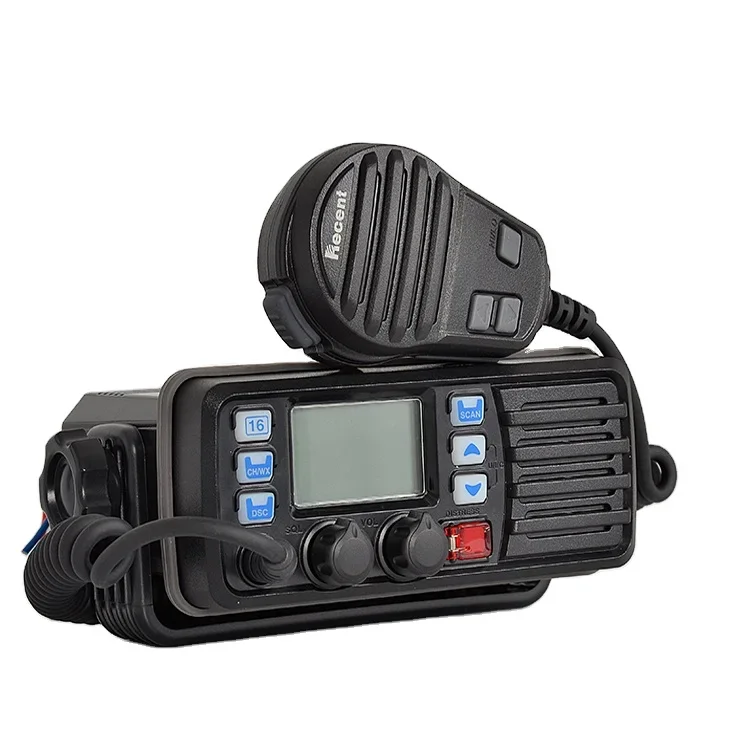 Walkie Talkie RS-507MG murah, IPX7 tahan air kapal laut Radio seluler Vhf Radio laut GPS tanam buatan Tiongkok