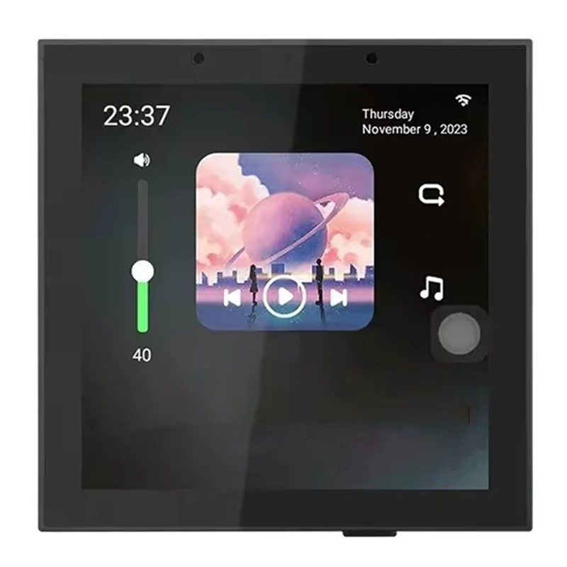 Touch Screen 4 Inch Android 11 Smart Home Audio System Voice Control Tuya Wifi Background Music Wall Amplifier