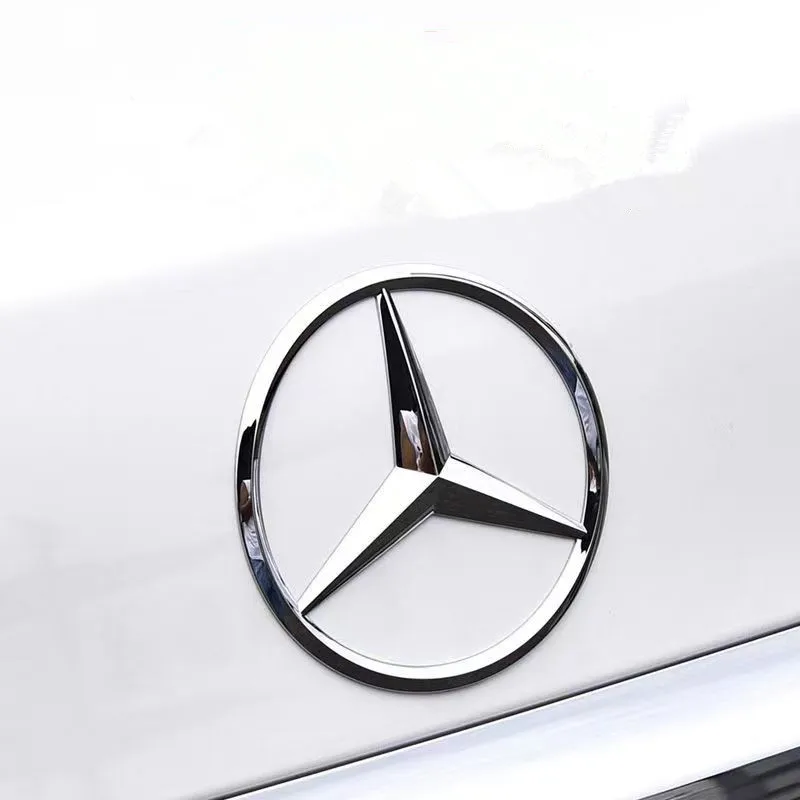 9cm ABS Car Rear Decal Trunk Emblem Sticker for Mercedes Benz S320 W164 W203 W204 W168 C180 E320 A200 CLA CLK CLS ML