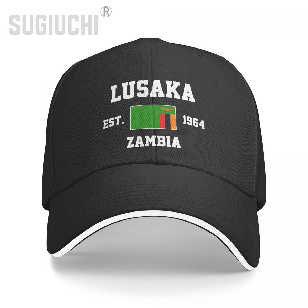 Baseball Cap Zambia EST.1964 Lusaka Capital Men Women Unisex Hip Hop Sandwich Caps Snapback Golf Hat Fishing