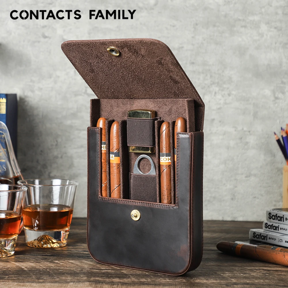 Travel Accessories To Gift - CONTACT'S FAMILY Caixa Umidificadora de Charutos
