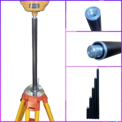 GPS SURVEYING POLE ANTENNA EXTEND POLE FOR GNSS PRISM EXTEND 10CM 20CM 30CM 40CM 50CM 5/8 X 11 THREAD CARBON FIBER POLE