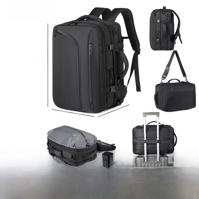 

Busin Travel Bapa Large Capaci Vacuum Crion Expandable Double oulder Bag Simple Commuter Sle Bapa